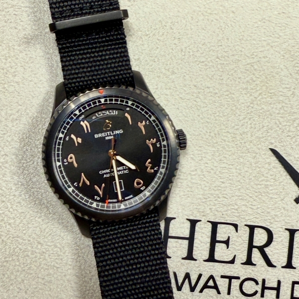 Breitling Aviator Arabic Dial 8 Day Date Etihad Edition